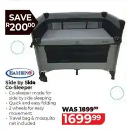 Baby City Bambino Side by Side Co-Sleeper offer