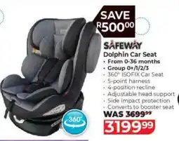 Baby City Safeway Dolphin Car Seat offer