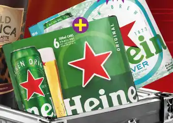 Shoprite Heineken premium silver/ original lager beer cans offer