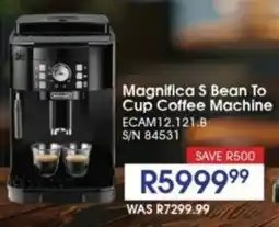 Hirsch's DeLonghi Magnifica S Bean To Cup Coffee Machine offer