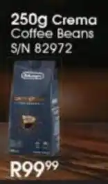 Hirsch's DeLonghi Crema Coffee Beans offer