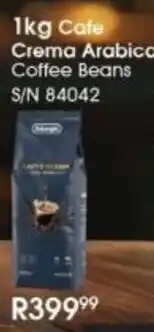 Hirsch's DeLonghi Cafe Crema Arabica Coffee Beans offer