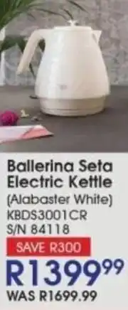 Hirsch's DeLonghi Ballerina Seta Electric Kettle offer