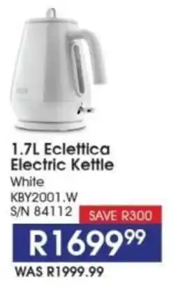 Hirsch's DeLonghi Eclettica Electric Kettle offer