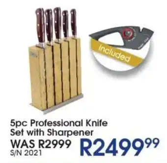 Hirsch's Snappy Chef Professional Knife Set with Sharpener offer