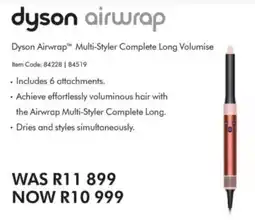 Hirsch's Dyson Airwrap Multi-Styler Complete Long Volumise offer