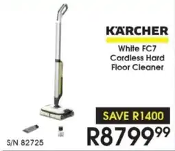 Hirsch's KARCHER White FC7 Cordless Hard Floor Cleaner offer