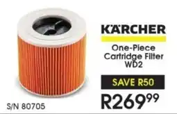 Hirsch's KARCHER One-Piece Cartridge Filter WD2 offer