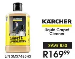 Hirsch's KARCHER Liquid Carpet Cleaner offer