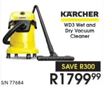 Hirsch's KARCHER WD3 Wet and Dry Vacuum Cleaner offer