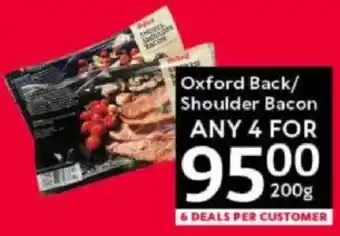 Oxford Freshmarket Oxford Back/ Shoulder Bacon offer