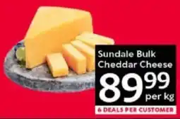 Oxford Freshmarket Sundale Bulk Cheddar Cheese offer