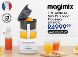Hirsch's Magimix White Le Mini Plus Food Processor offer