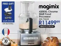 Hirsch's Magimix 4200XL Chrome Matt Food Processor offer