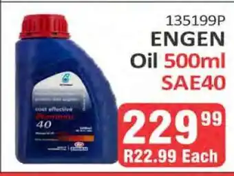 KitKat Cash and Carry ENGEN Oil 500ml SAE40 offer
