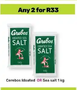 Game Cerebos Iodated OR Sea salt 1 kg offer