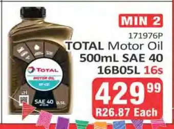 KitKat Cash and Carry TOTAL Motor Oil offer