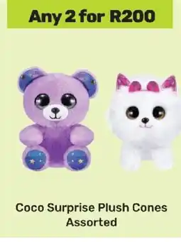 Game Coco Surprise Plush Cones Assorted offer