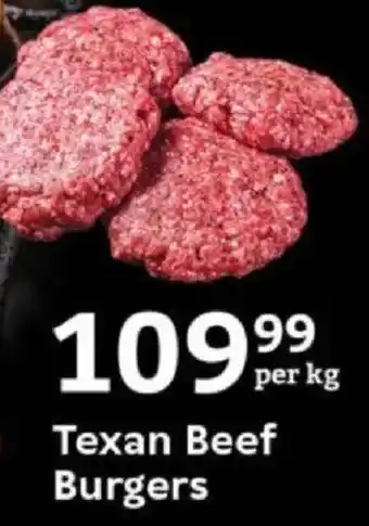 Oxford Freshmarket Texan Beef Burgers offer