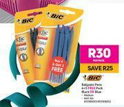 Game Bic Ballpoint Pens 4's Plus Free 3's-Per Pack offer