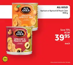 Makro ALL GOLD Apricot or Apricot & Peach Jam offer