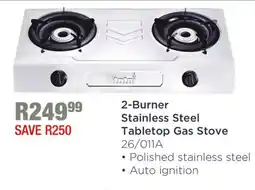 House & Home Totai 2-Burner Stainless Steel Tabletop Gas Stove offer