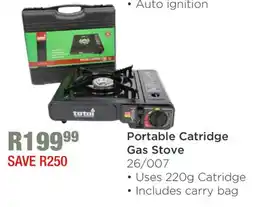 House & Home Totai Portable Catridge Gas Stove offer