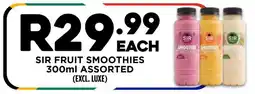 Fresh Stop Sir fruit smoothies assorted offer