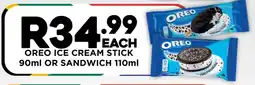 Fresh Stop Oreo ice cream stick or sandwich offer