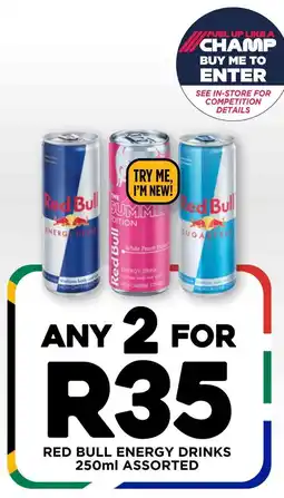 Fresh Stop Red bull energy drinks assorted offer