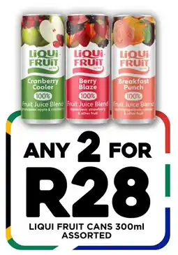 Fresh Stop Liqui fruit cans assorted offer