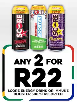 Fresh Stop Score energy drink or immune booster assorted offer