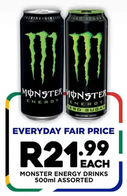 Fresh Stop Monster energy drinks assorted offer