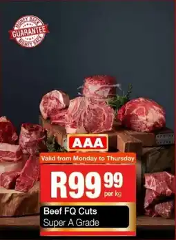 Take 'n Pay Beef FQ Cuts Super A Grade offer