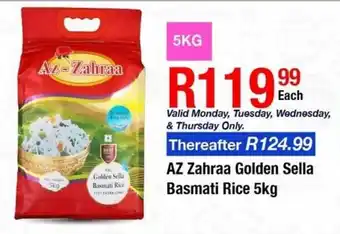 Take 'n Pay AZ Zahraa Golden Sella Basmati Rice offer