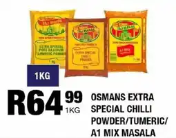 Take 'n Pay Osmans extra special chilli powder/ tumeric/ a1 mix masala offer