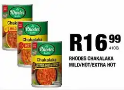 Take 'n Pay Rhodes chakalaka mild/ hot/ extra hot offer