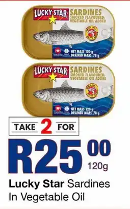 Take 'n Pay Lucky Star Sardines In Vegetable Oil offer
