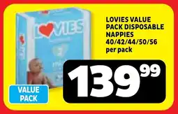 Usave Lovies value pack disposable nappies offer
