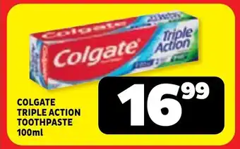 Usave Colgate triple action toothpaste offer