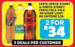 Usave Fanta/ sprite/ stoney/ sprite/ stoney/ fanta/ coca-cola no sugar/ light/ no caffeine offer