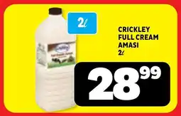 Usave Crickley full cream amasi offer