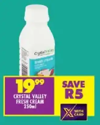 Shoprite Crystal valley fresh cream offer