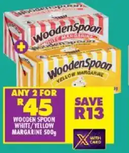 Shoprite Wooden spoon white/ yellow margarine offer
