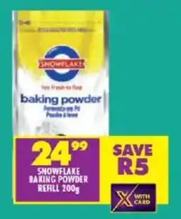 Shoprite Snowflake baking powder refill offer