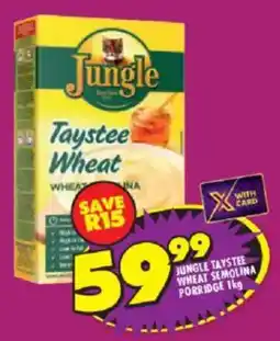 Shoprite Jungle taystee wheat semolina porridge offer