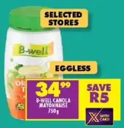 Shoprite B-well canola mayonnaise offer