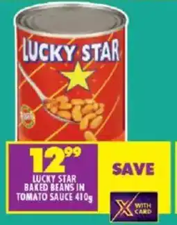 Shoprite Lucky star baked beans in tomato sauce offer