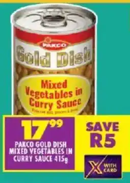 Shoprite Pakco gold dish mixed vegetables in curry sauce offer
