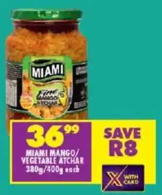 Shoprite Miami mango/ vegetable atchar offer